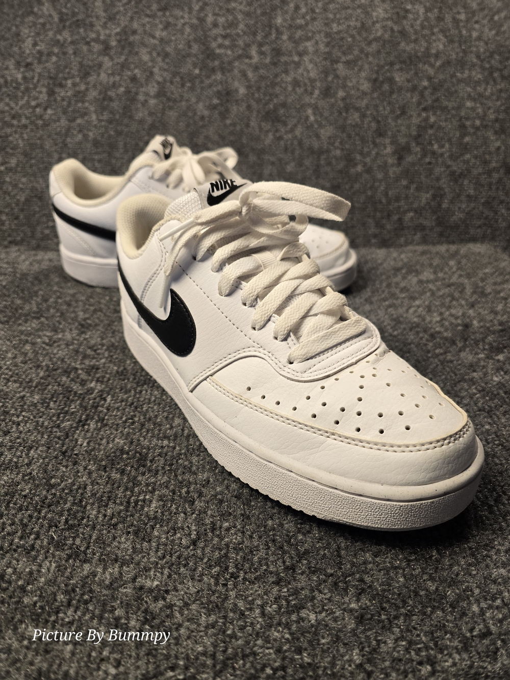 Nike Court Vision Low Next Nature White Black Panda Women's Size 8.5